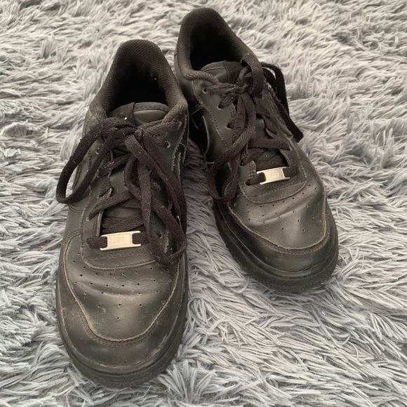 Nike Shoes - Black Air Force 1s